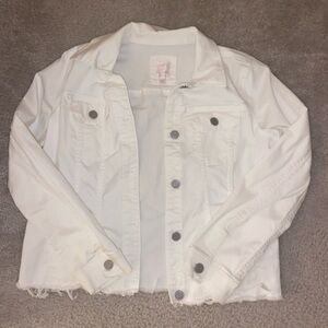 Lauren Conrad White Denim Jacket